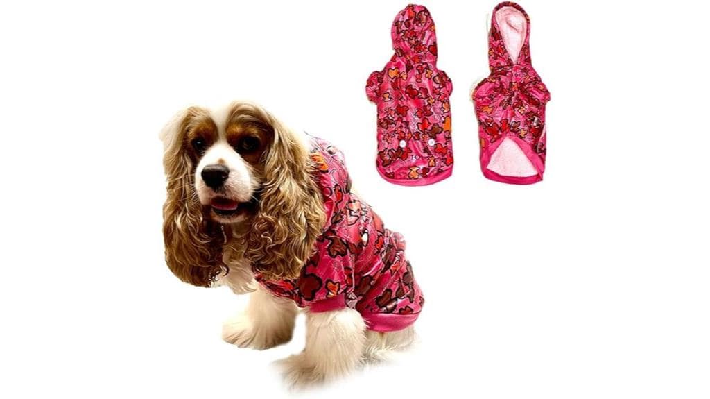large red camouflage coat